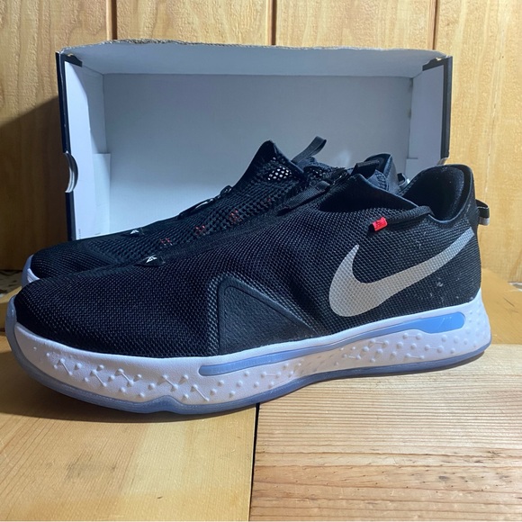 Nike PG4 Black White Grey Mens Basketball Shoes Black White CD5079-001 Size 18 - Picture 1 of 7